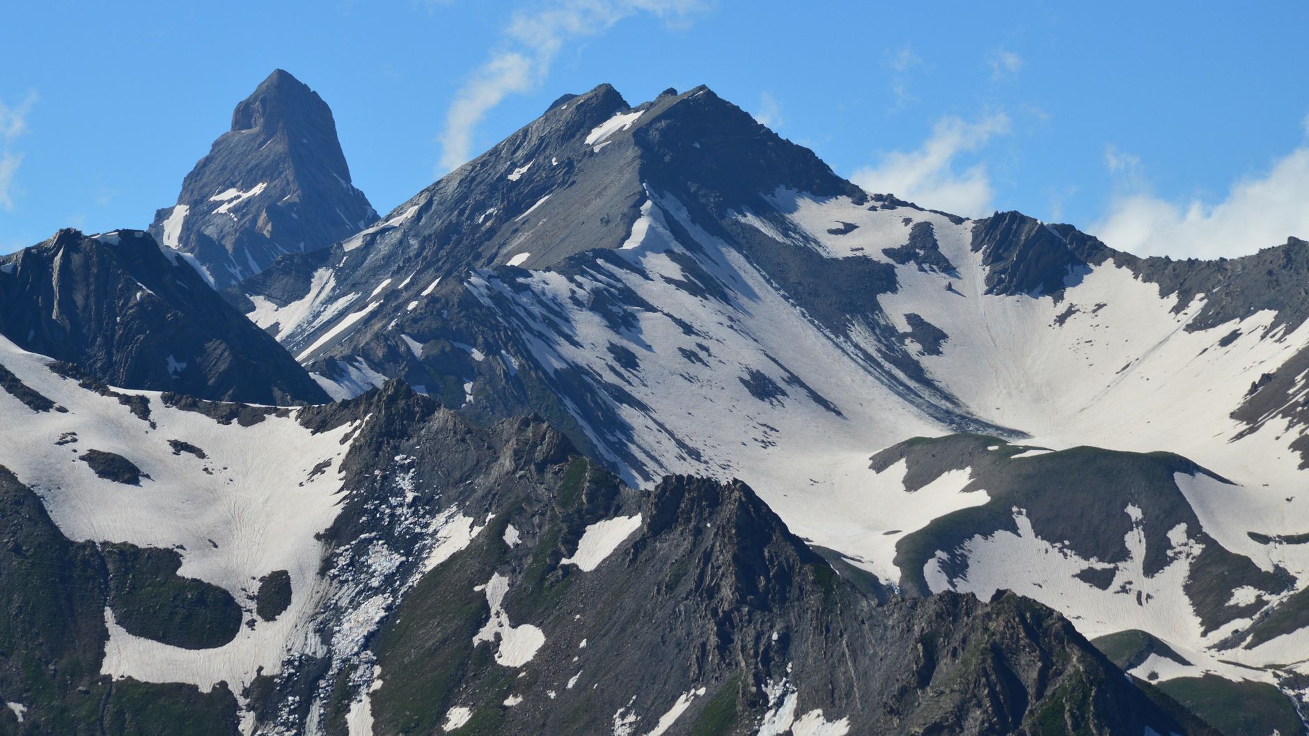 mountains with snow on them in the background